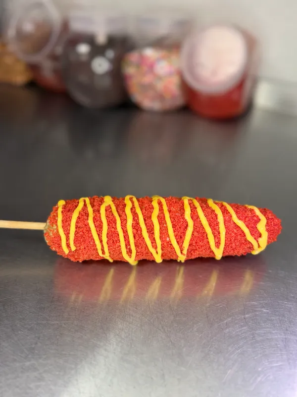 Corn Cheetos on a stick