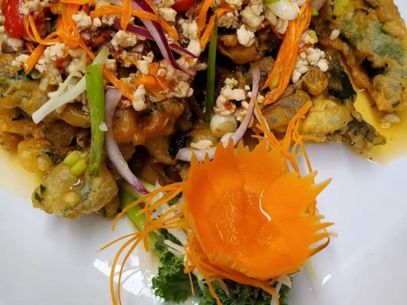 Crispy Spinach Salad