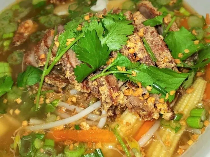 Roasted Duck Noodle Soup