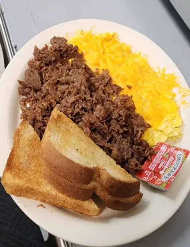 0.Shredded Steak & Eggs