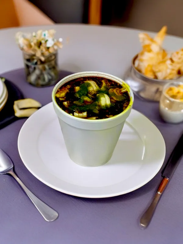 Chicken Corn Soup With Boiled Eggs