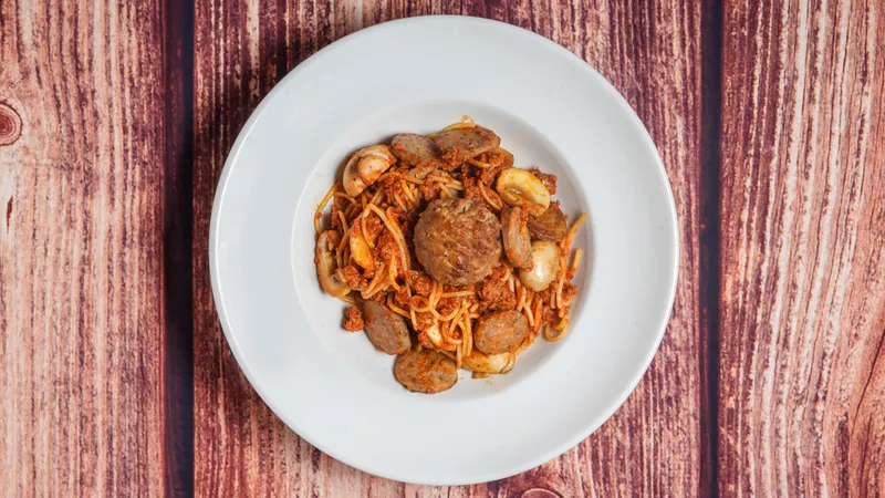 Spaghetti with "The Works"