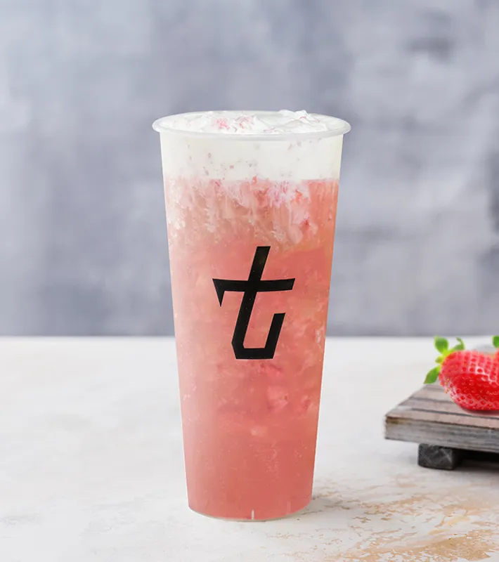 Strawberry Green Tea w. Milk form