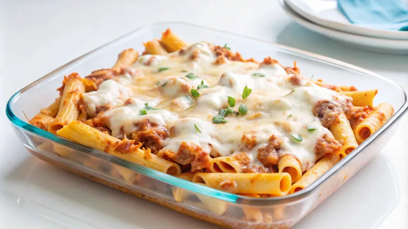 Half Tray Of Baked Penne
