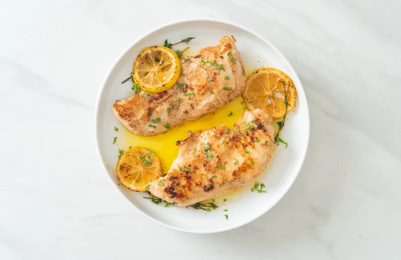 Half Tray Of Chicken Lemon