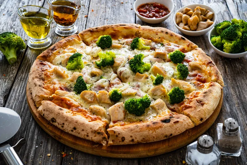 White Broccoli Pizza