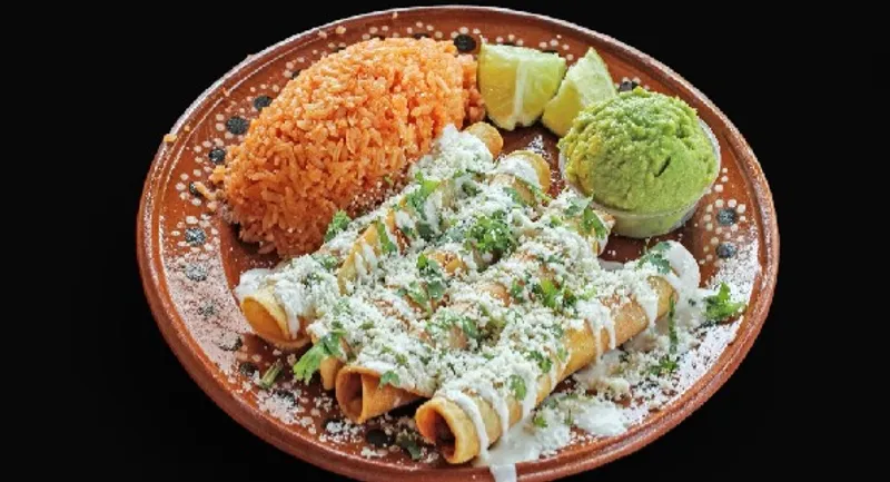 Birria Flautas Plate