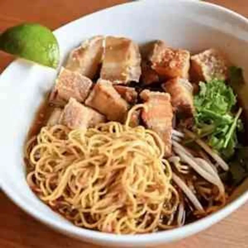 Crispy Pork Belly Noodle Soup
