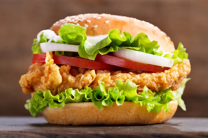 Burger: Sticky Fried Chicken