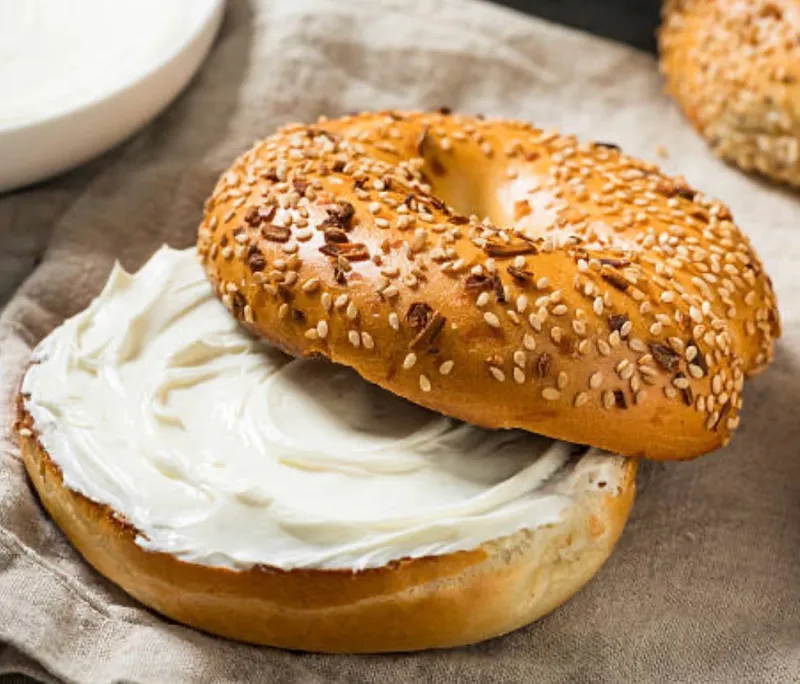 Everything bagel with Cream Cheese