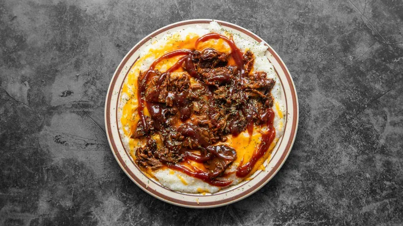 Beef Brisket And Grits
