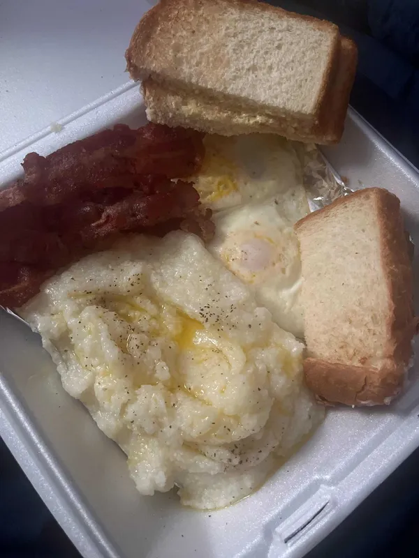Two Eggs Grits And Toast