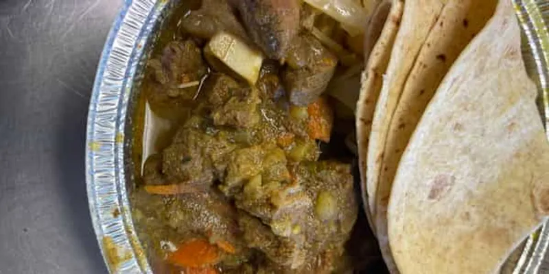 Curry Goat Roti