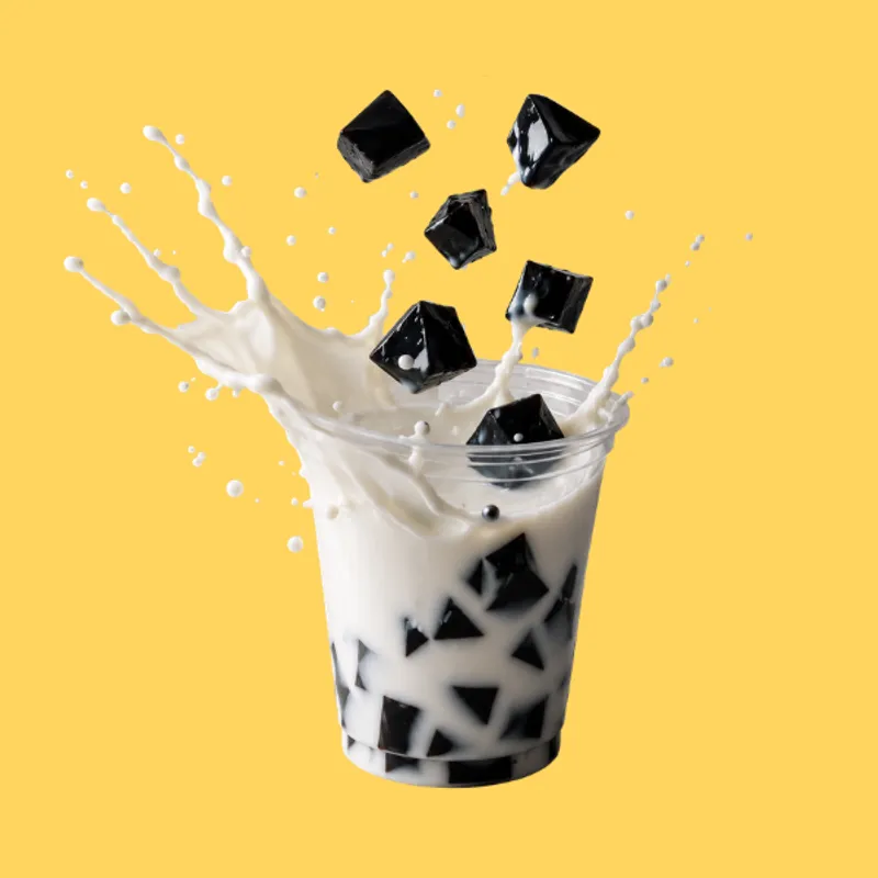 Honey Grass Jelly x Milk