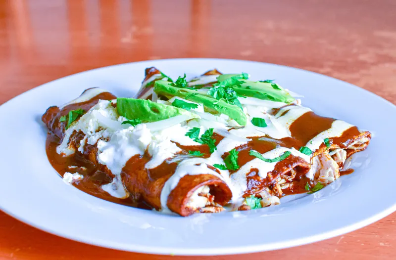 Mole Enchiladas