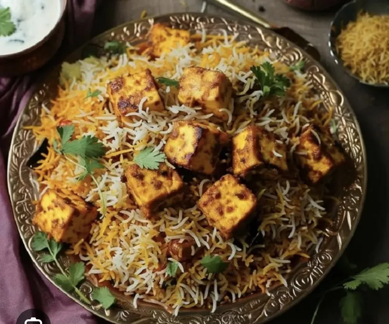 Green Mirch Paneer Biryani