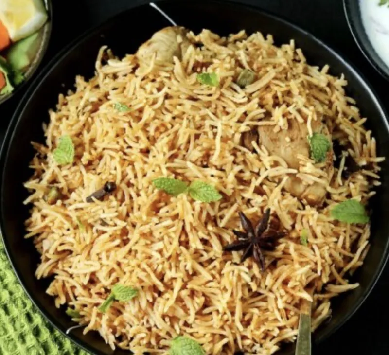 Andhra Chili Chicken Pulao