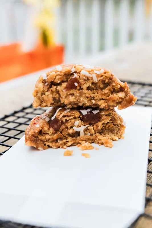 Coconut guava monster cookie