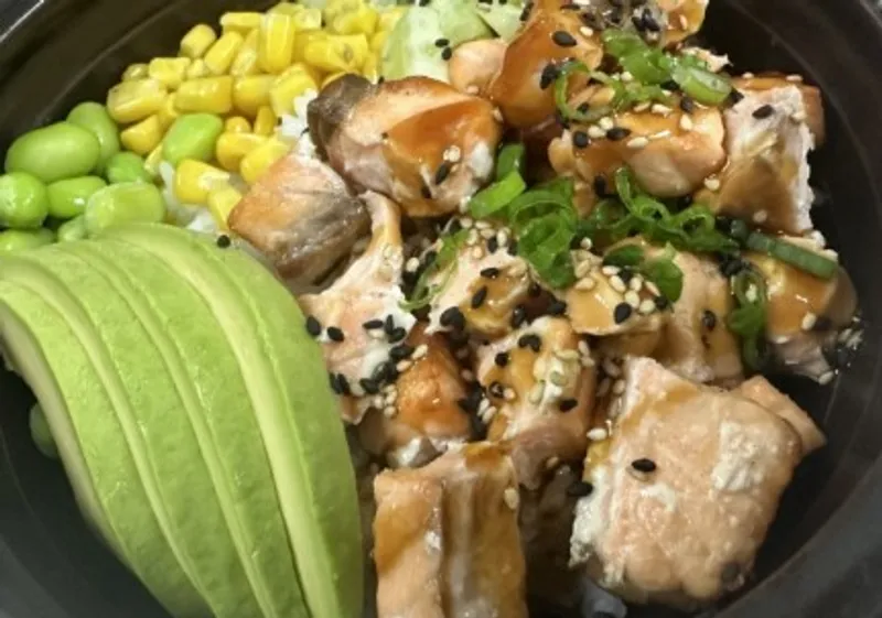 Salmon Teriyaki Rice Bowl