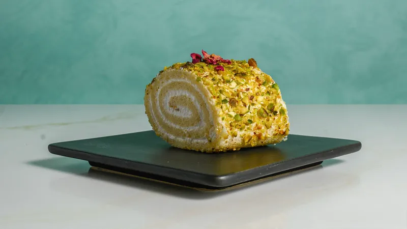 Pistachio Swiss Roll