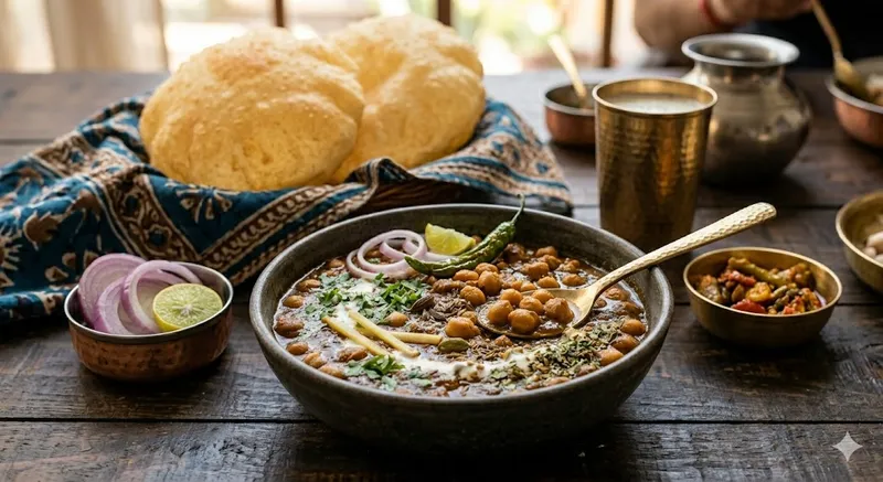 Chole Bhature (2 Pcs Bhature)