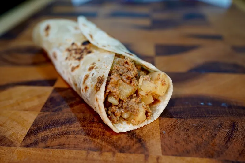 Picadillo Con Papa Taco