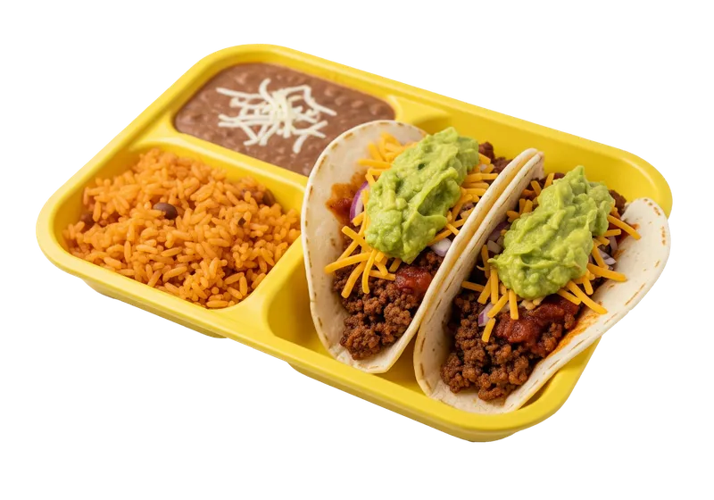 2 Tacos Rice & Beans