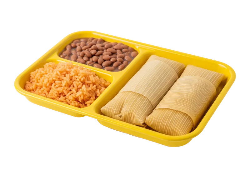 2 Tamales Rice & Beans