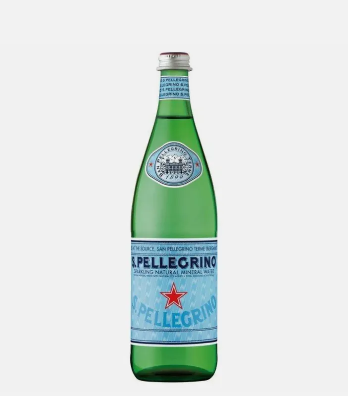 San Pellegrino Sparkling Mineral Water Glass Bottle - large
