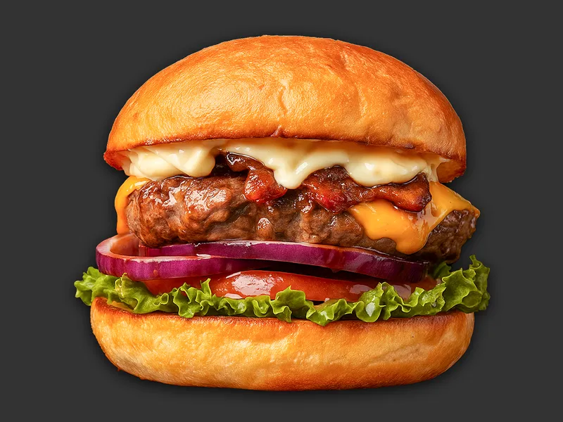 Candy Bacon Cheeseburger