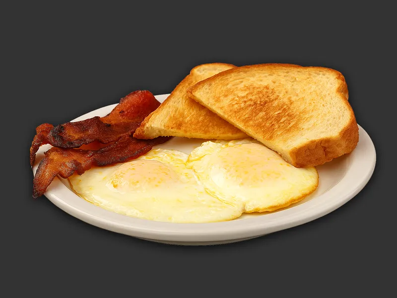 2 Eggs, 2 Bacon, 1 Toast