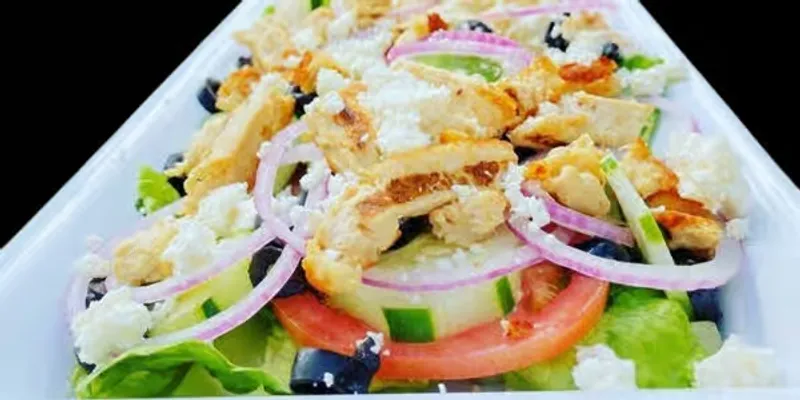 Greek Salad With Chicken & Avocado