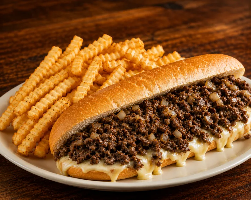 7" Cheese Steak with Fries
