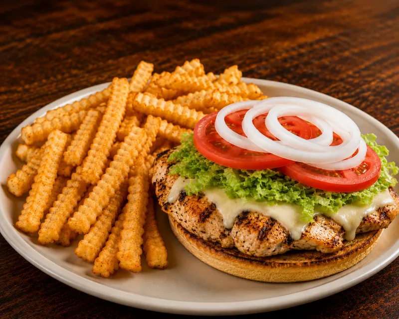 1/2Lb Grilled Chicken Sandwich with Fries