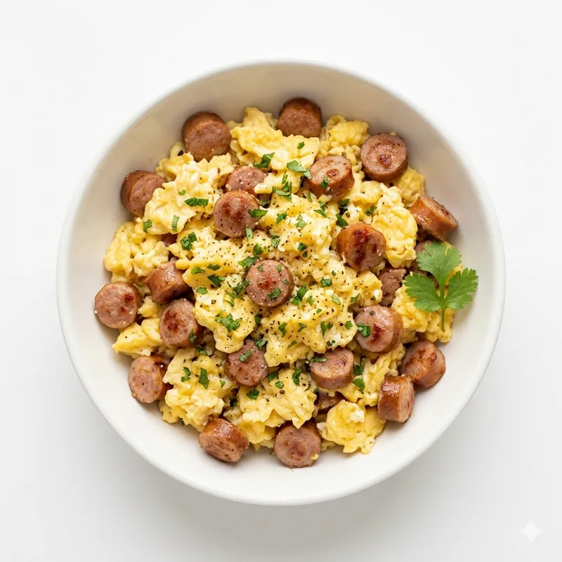 Huevos Con Salchicha