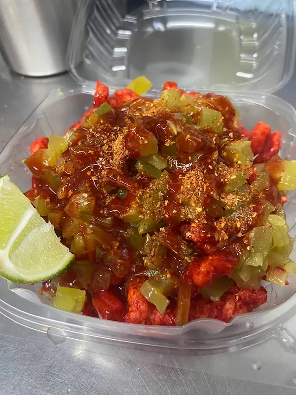 Hot Cheetos With Pickles