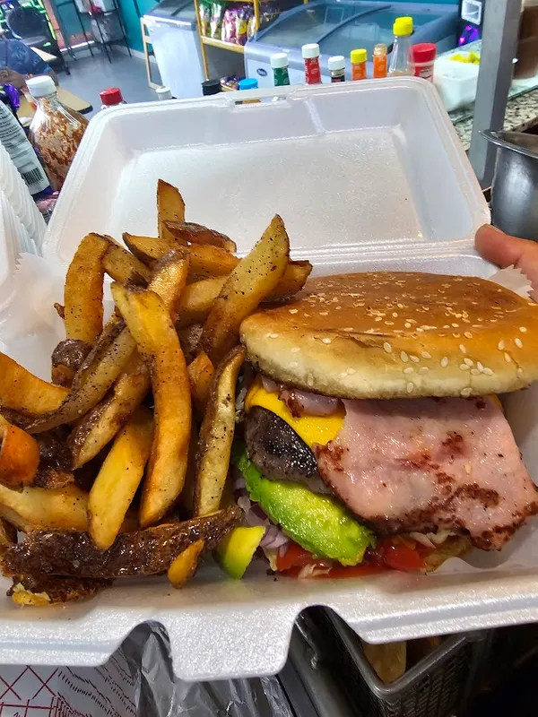 Hamburguesa Con Papas