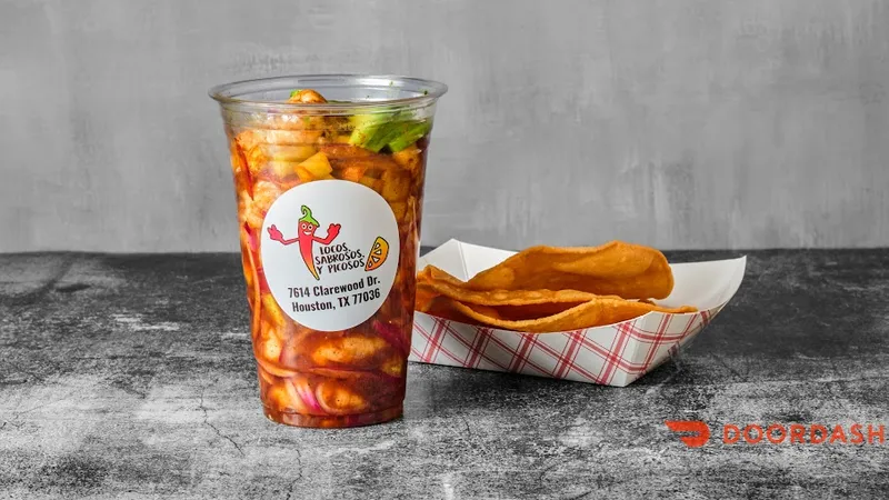 Aguachile Negro En Vaso De Camaron