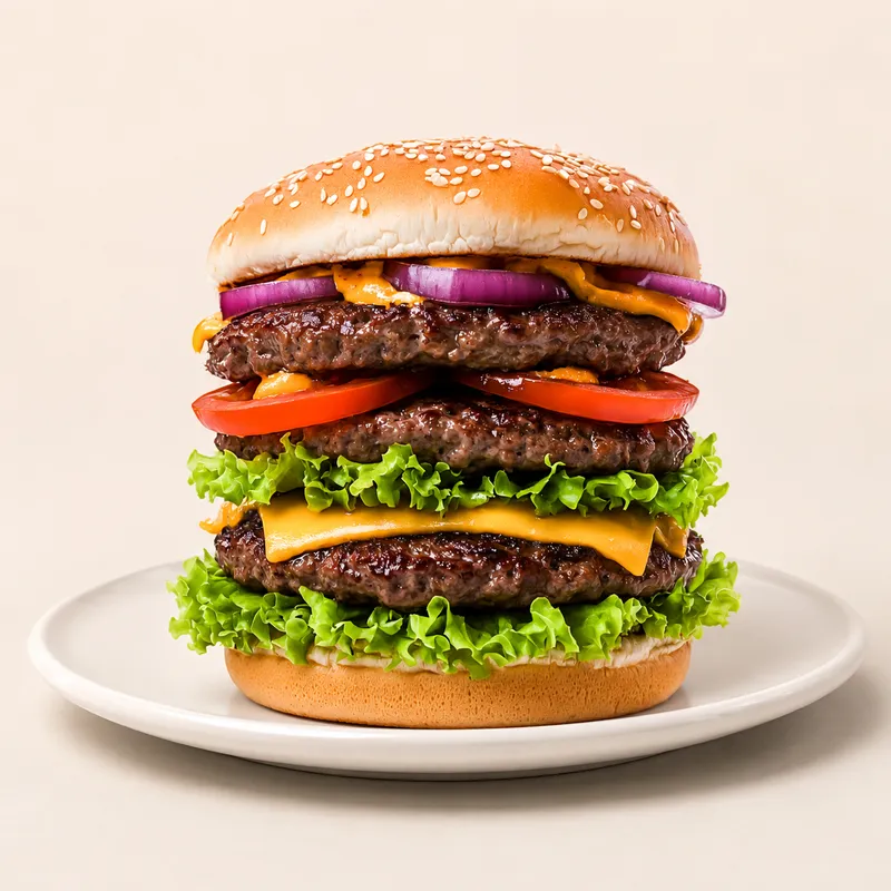 Triple With Cheese Burger