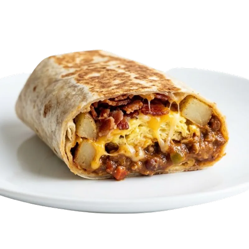 1. Bacon, Potato, Egg, Chili, Cheese