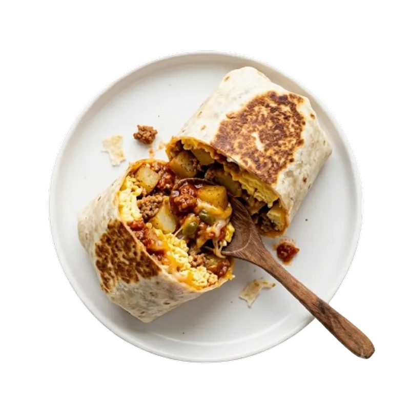 2. Sausage, Potato, Egg, Chili, Cheese