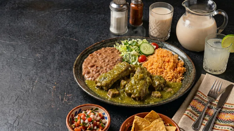 Pork Ribs In Green Sauce