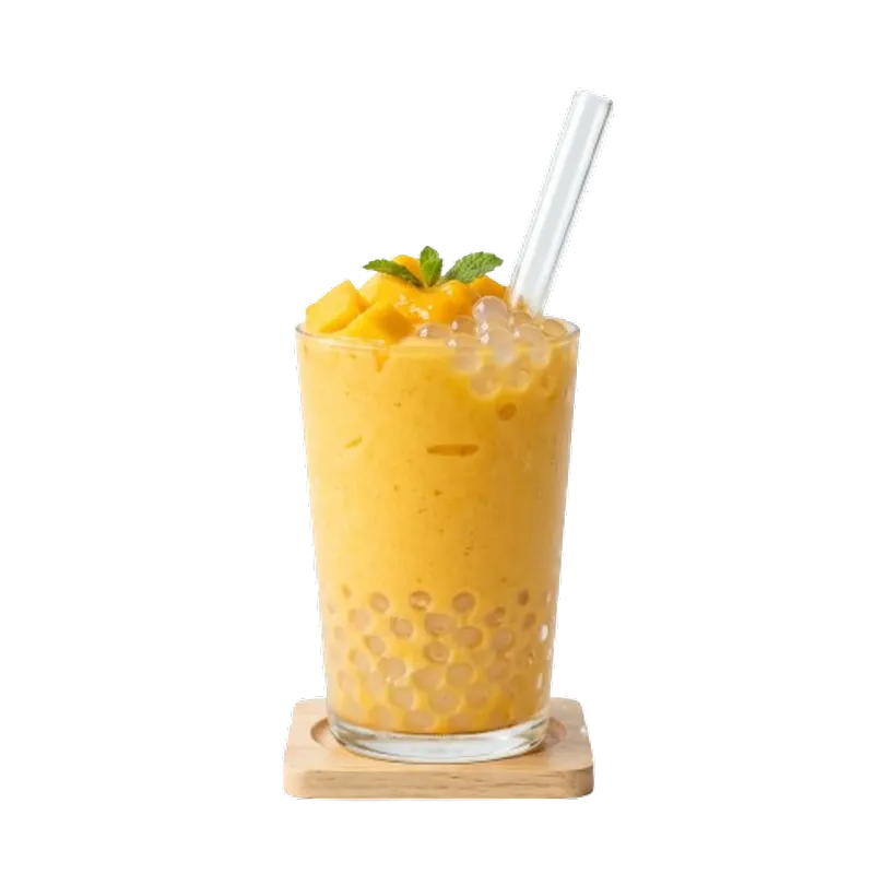 Mango Yogurt Smoothie With Crystal Boba