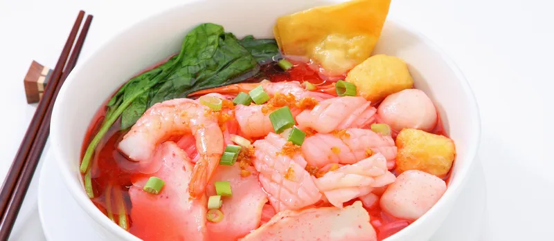 Yen Ta Fo Pink Noodle Soup