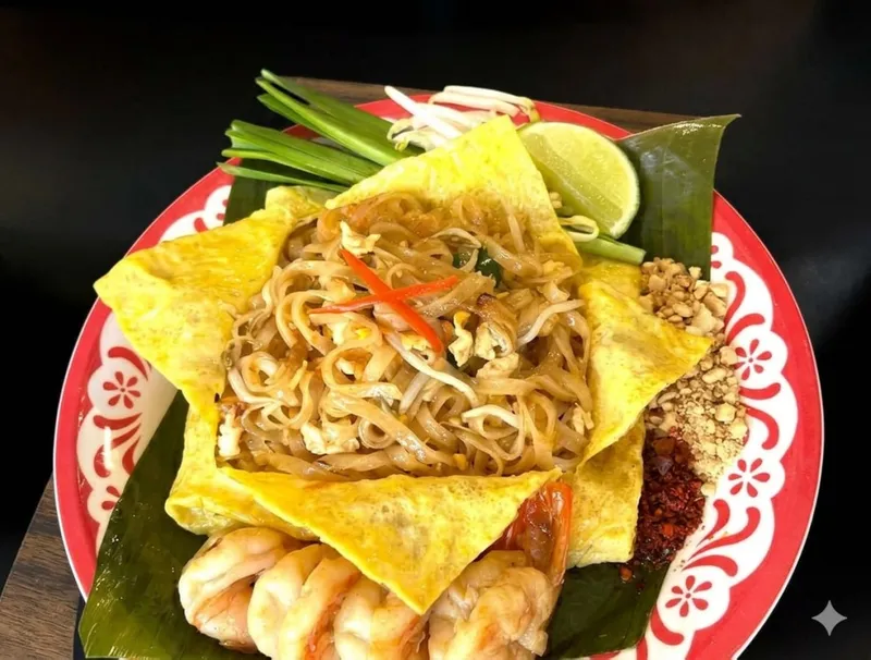 Pad Thai Omelette Wrap