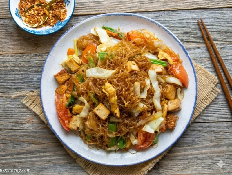 Glass Noodles Stir Fry(Pad Wun Sen)