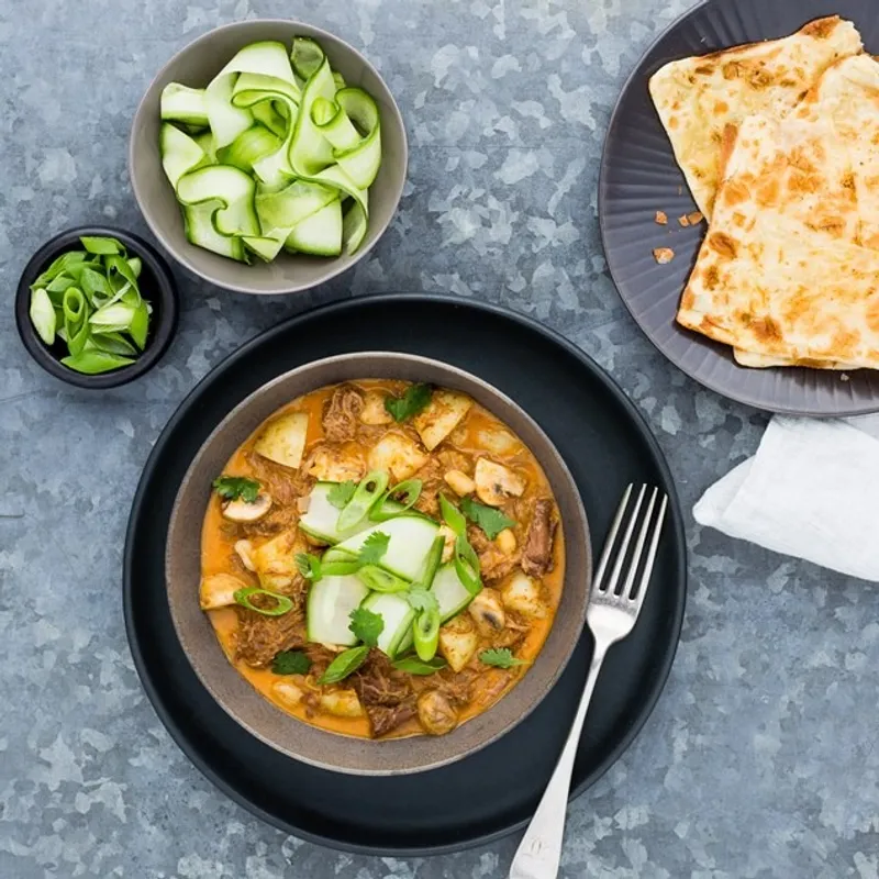 Massaman Beef Stew With Roti