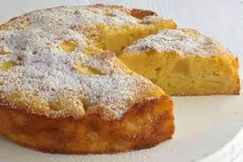 French Apple Cake slice