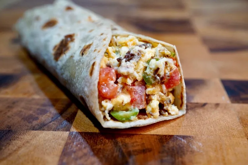 Machacado & Egg Taco