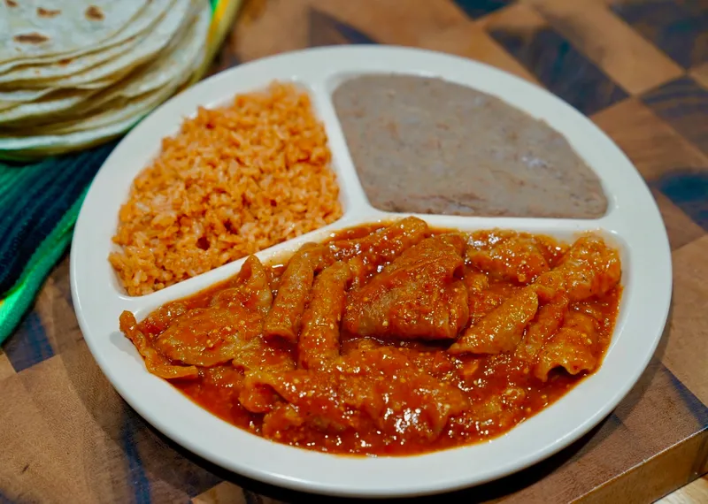 Chicharrón Rojo Plate
